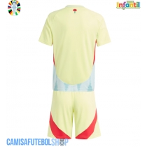 Camisa de time de futebol Espanha Replicas 2º Equipamento Infantil Europeu 2024 Manga Curta (+ Calças curtas)